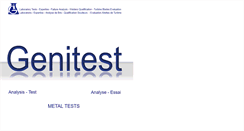 Desktop Screenshot of genitest.com