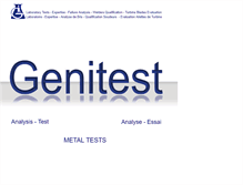 Tablet Screenshot of genitest.com